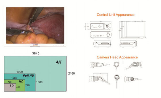 Sistema DJSXJ-IIb de la cámara del endoscopio de la laparoscopia 4K del equipo de la proyección de imagen médica
